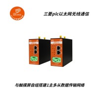 EtherNet/IP协议下 实现触摸屏与三菱plc无线通讯 国内外通用